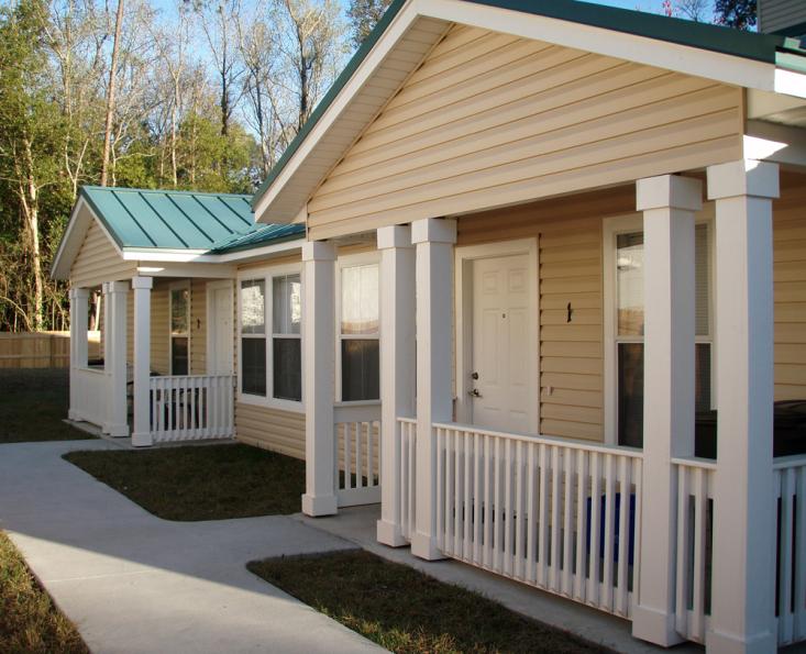 CASA 29 single-family homes scattered throughout Duval County Shared housing model; 60 units Targets adults with developmental disabilities and the homeless