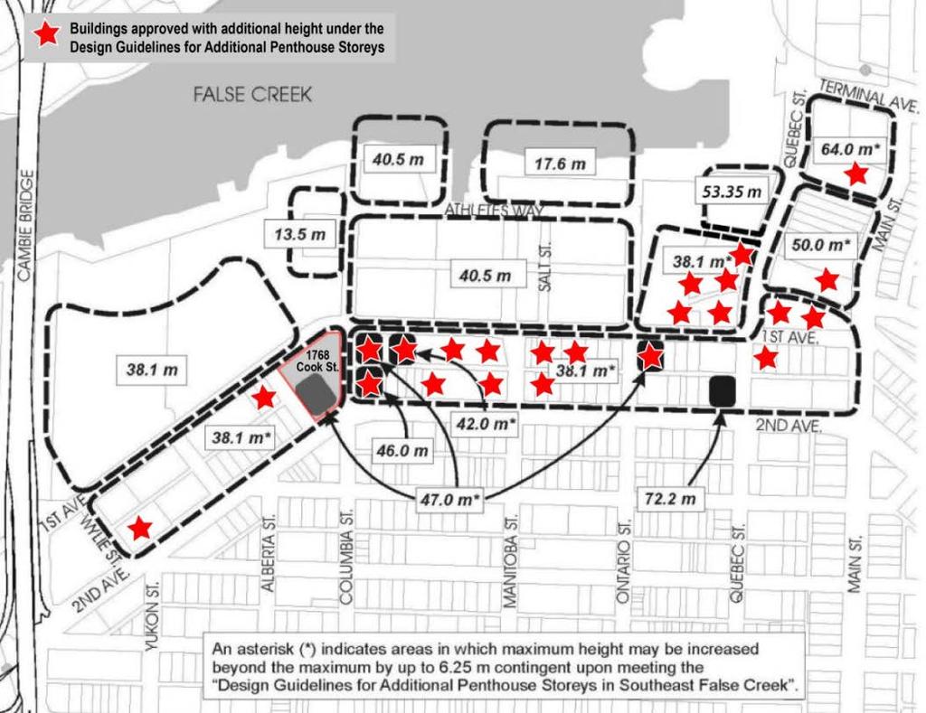 CD-1 (582) Text Amendment: 1768 Cook Street RTS 12966 4 a transition between the industrial uses to the south and the primarily residential areas adjacent and to the north.