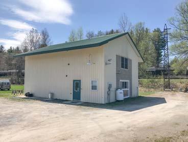 3 acres with 2 car insulated garage/workshop & 10x14 storage shed ON SNOWMOBILE/ATV TRAILS