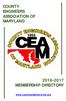 COUNTY ENGINEERS ASSOCIATION OF MARYLAND