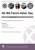 4th IBA French Italian Day