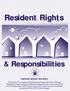 Resident Rights. & Responsibilities. Alphonso Jackson, Secretary