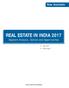 REAL ESTATE IN INDIA 2017