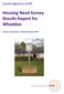 Housing Need Survey Results Report for Whaddon Survey undertaken in March & April 2015