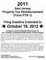 2011 New Jersey Property Tax Reimbursement (Form PTR-1)