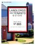LANDLORDS TENANTS AND SPECIAL REPORT