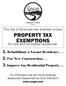 PROPERTY TAX EXEMPTIONS