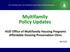 Multifamily Policy Updates