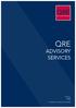 QRE ADVISORY SERVICES QRE. St. Martin s House, Waterloo Road, Dublin 4. Prepared by: