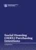 Social Housing (IRRS) Purchasing Intentions 15 April 2015