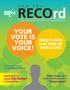 RECOrd YOUR VOTE IS YOUR VOICE! RECO S 2014 ELECTION OF DIRECTORS. home smart. Registrant survey predicts big changes for the profession