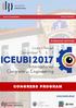 ICEUBI2017 COVILHÃ PORTUGAL FACULTY OF ENGINEERING A VISION FOR THE FUTURE CONGRESS PROGRAM.