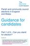 Guidance for candidates