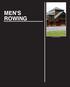 MEN'S ROWING. Glendening Boathouse