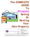 The COMPLETE GUIDE To Privately Selling Or Renting Your Own Property