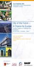 City of the Future A Chance for Europe