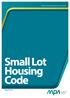 Small Lot Housing Code