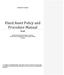 Fixed Asset Policy and Procedure Manual