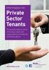 Private Sector Tenants