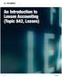 CPE ARTICLE. An Introduction to Lessee Accounting (Topic 842, Leases)