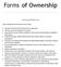 Forms of Ownership. Learning Objectives