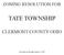 ZONING RESOLUTION FOR TATE TOWNSHIP CLERMONT COUNTY OHIO