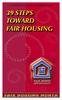 U.S. DEPARTMENT OF HOUSING AND URBAN DEVELOPMENT 39 STEPS TOWARD FAIR HOUSING