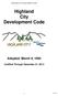 Highland City Development Code