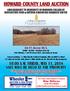 HOWARD COUNTY LAND AUCTION