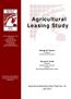 Agricultural Leasing Study