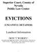 Superior Court, County of Nevada Public Law Center EVICTIONS (UNLAWFUL DETAINER) Landlord Information