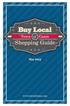 Buy Local. Shopping Guide. Town of Caton. May
