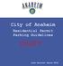 City of Anaheim. Residential Permit Parking Guidelines DRAFT