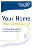 Your Home. Your Community. Tenancy Agreement Managed by Rykneld Homes Ltd