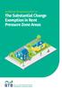 Guidelines for good practice on: The Substantial Change Exemption in Rent Pressure Zone Areas
