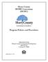Horry County HOME Consortium (HCHC) Program Policies and Procedures