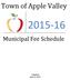 Municipal Fee Schedule. Adopted June 9, 2015