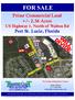 FOR SALE. Prime Commercial Land +/ Acres US Highway 1, North of Walton Rd Port St. Lucie, Florida
