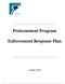 Pretreatment Program. Enforcement Response Plan