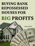 BUYING BANK REPOSSESSED HOUSES FOR BIG PROFITS