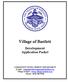 Village of Bartlett. Development Application Packet
