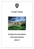 Graduate Accommodation Information Booklet