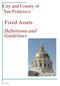 City and County of San Francisco. Fixed Assets. Definitions and Guidelines