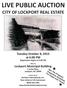 Rye Town Park. DO Legislator s NOT Copy. Tuesday October 8, 2013 at 6:00 PM. Registration begins at 5:00 PM. HELD AT: Lockport Municipal Building