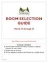 ROOM SELECTION GUIDE