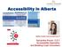 Accessibility in Alberta