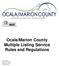 Ocala/Marion County Multiple Listing Service Rules and Regulations