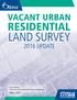VACANT URBAN RESIDENTIAL LAND SURVEY 2016 UPDATE. City of Ottawa Planning, Infrastructure and Economic Development