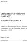 CHARTER TOWNSHIP OF OAKLAND ZONING ORDINANCE