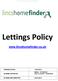Lettings Policy.  Final Version Approved March 2017 VERSION DATED 12/03/2018. NKDC 27/03/2018 City of Lincoln 26/03/2018